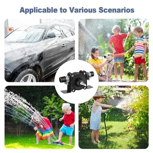 6 Pack Electric Drill Pump Portable Water Transfer Pump, Hand Drill Pump Self-priming Transfer Pump for Water Oil Gasoline Fuel
