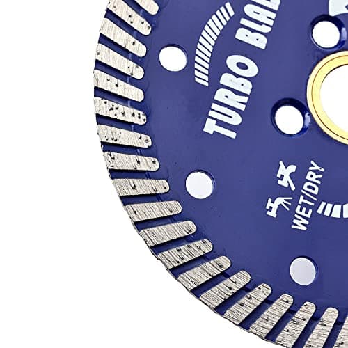 7" Diamond Turbo Blade Granite Diamond Blade for Granite Marble Porcelain Tile Wet/Dry Cutting