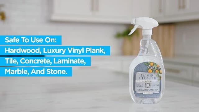 Floor Cleaner (Made in USA) | Tile, Stone, Laminate, Vinyl & Natural Wood Floor Cleaner for Mopping, Household Supplies, Cleaning Solution with Citrus Aroma - 1 Gal (128 Fl Oz)
