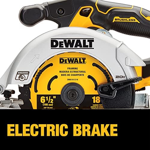 Dewalt DCS565BR 20V MAX Brushless Lithium-Ion 6-1/2 in. Cordless Circular Saw (Tool Only) (Renewed)
