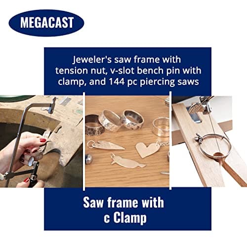 3 in 1 Professional Jeweler's Saw Set Saw Frame 144 Blades Wooden Pin Clamp Wood Metal