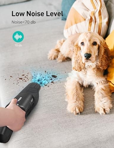 Cordless Handheld Vacuum, 15KPA Powerful Car Vacuum, Rechargeable, Charging Dock, Ergonomic Handle, 2-in-1 Crevice Tool, 1.8lb Portable Handheld Vacuums with 2-Speed for Car, Home