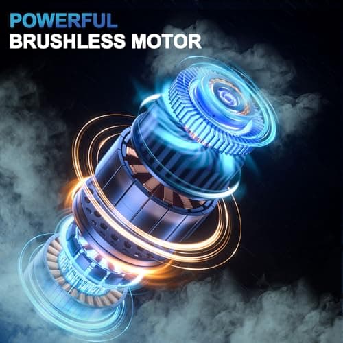 Cordless Vacuum Cleaner, Lightweight Stick Vacuum Cordless Rechargeable with LED Touch Screen, 2 Modes Powerful Suction Vacuum Cleaners for Home Pet Hair, Carpets, Hardwood Floors