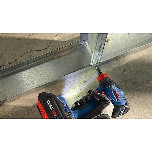 BOSCH GDX18V-1860CB15 18V Connected-Ready Two-In-One 1/4 In. and 1/2 In. Bit/Socket Impact Driver/Wrench Kit with (1) CORE18V 4 Ah Advanced Power Battery