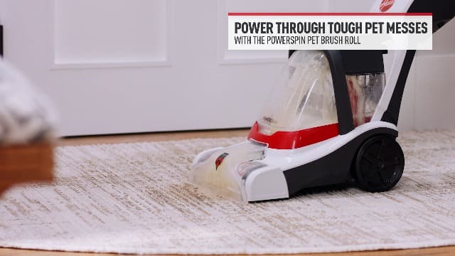 Hoover PowerDash Pet+ Compact Carpet Cleaner Machine, Lightweight Carpet Shampooer Machine, Includes Storage Mat, Pair with a Hoover Carpet Cleaner Solution for a Bright, Refreshed Home