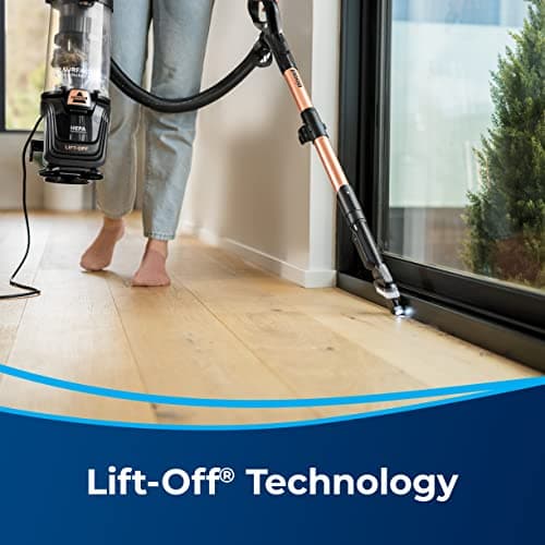 Bissell SurfaceSense Allergen Lift-Off Pet Upright Vacuum, with Tangle-Free Multi-Surface Brush Roll, LED Headlights, & Lift-Off Technology