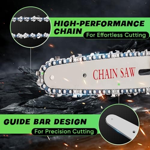 Saker Mini Chainsaw|6 Inch Chainsaw[2025 Upgraded]|Mini Cordless Electric Chain Saw|Small Handheld Portable Chainsaw Battery Powered Chain Saw for Tree Trimmer and Garden,Christmas Gifts for Men Women
