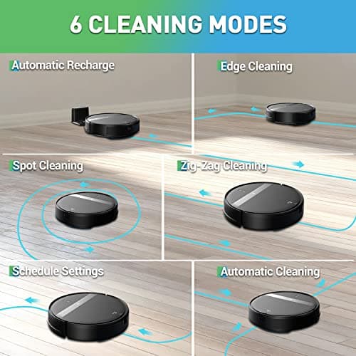 Robot Vacuum and Mop Combo, WiFi/Alexa/App, Smart Robotic Vacuum Cleaner, Ultra-Slim & Quiet, Tangle-Free, Auto Recharge, Robot Vacuum Cleaner for Pet Hair/Carpet/Hard Floor