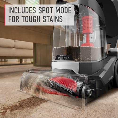 Hoover ONEPWR SmartWash Cordless Carpet Cleaner Machine, Deep Cleaning Carpet Shampooer Machine, Pair with a Hoover Carpet Cleaner Solution for a Bright, Refreshed Home