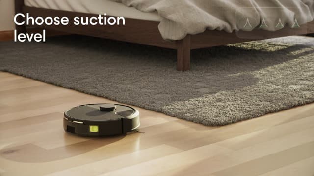 Roomba 105 Vac Robot Vacuum + AutoEmpty Dock - Self-Empties for 75 Days, Easy to use, Intense Power-Lifting Suction, LiDAR Navigation, Multi-Surface Cleaning, Cleans in Neat Rows, Works with Alexa