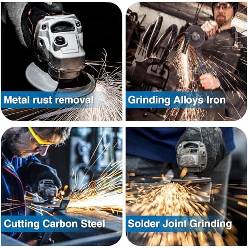 26 Packs Angle Grinder Cutting Flap Grinding Disc Wheel 4 1/2in Inches - 20 Packs 4.5"x1/4"x7/8" Cut off Wheels,3 Packs 4.5"x7/8" 60 Grit Flap Discs, 3 Packs 4.5"x1/25"x7/8" Grinding Wheels