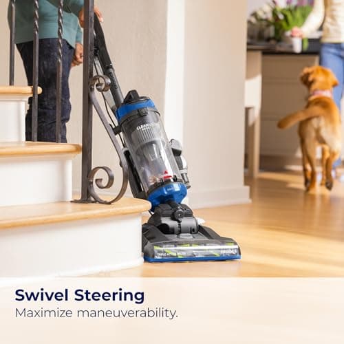 Bissell® CleanView Swivel Vacuum with Triple Action Brush Roll, Swivel Steering, Extension Wand, Easy-Empty Dirt Tank, Multi-Cyclonic Suction System, New 2024 Model