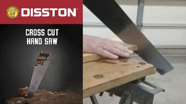 Disston 26” Walnut Handled Professional Cross Cut Saw for Wood