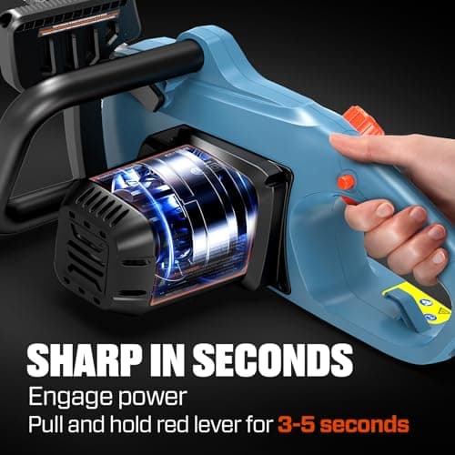 SENIX Electric Chainsaw, 18" Corded Chainsaw,15 Amp Chain Saw for Wood Cutting, Tree Trimming, Garden Tool for Pruning, Branch Cutting, Yard, Fathers Day Gift for Men,Gardener, CSE15-M