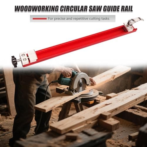 Circular Saw Guide Rail, Adjustable Aluminum Cutting Machine Base Guide Fits 12 Inch Base, Electric Circular Saw Guide for Woodworking Precision Cutting and Milling Tasks