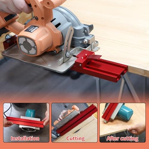 RUITOOL Circular Saw Guide Rail, Precision Aluminum Alloy Adjustable Cutting Machine Base Guide for Woodworking, Electric Cutting Guide Specially Designed for Precision Cutting and Milling Tasks