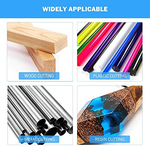 BEAMNOVA Mini Miter Saw Electric Power Table Benchtop Cut-Off Chop Max 45 Degree Cutting for Crafts Miniatures Metal Wood Plastic Compound Cutter