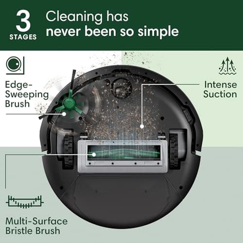 Roomba 105 Vac Robot Vacuum + AutoEmpty Dock - Self-Empties for 75 Days, Easy to use, Intense Power-Lifting Suction, LiDAR Navigation, Multi-Surface Cleaning, Cleans in Neat Rows, Works with Alexa