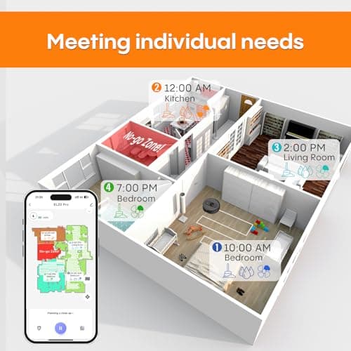 Robot Vacuum and Mop Self-Emptying, 5000Pa Robotic Vacuums, 60 Days Hands-Free, 3-in-1 LiDAR Robot Vacuum Cleaner,No-Go Zones,Perfect for Carpets, Hard Floors, and Pet Hair