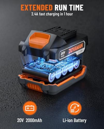 TITANCE X6 Advanced Cordless Drill Driver, 20V Brushless 1/2'' Impact Drill, 575 IN-LBS, 36000 BPM, 3-IN-1 Mode, 2-Speed, Metal Chuck, 2.0Ah Battery, Driver Kit for DIY Project & Home Use