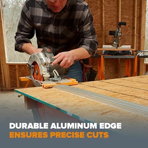 BORA 50” NGX Clamp Edge, Straight Cut Guide for Circular Saws, Easy to Use, Great for Cross-Cutting Plywood Sheets and Routing Dados, 544050