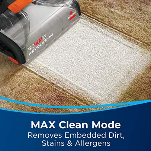 Bissell ProHeat 2X Revolution Pet Full Size Upright Carpet Cleaner, 1548F, Orange