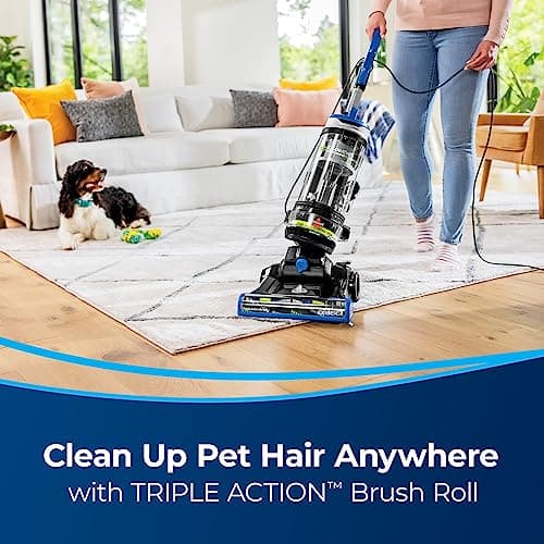 Bissell CleanView Swivel Rewind Pet Reach Vacuum Cleaner, with Quick Release Wand, Swivel Steering and Automatic Cord Rewind, 3197A (Color May Vary)