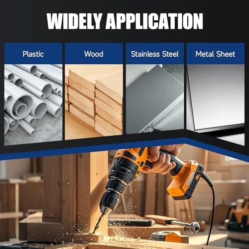 Pro Edge 24 Pcs Hex Shank Drill Bit Set for Impact Driver, Anti-Walking 135-Degree Tip, HSS Twist Titanium Drill Bits for Metal, Steel, Wood Plastic, with Storage Case (1/16"-1/2")