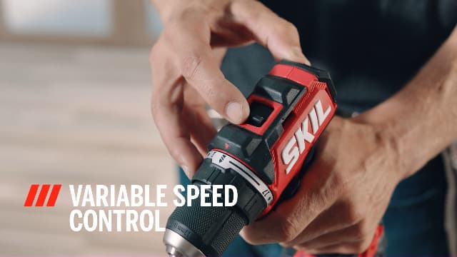 SKIL PWR CORE 12 Brushless 12V 1/2" Compact Variable-Speed Drill Driver Kit with 1/2'' Single-Sleeve, Keyless Chuck & LED Worklight Including 2.0Ah Battery and PWR JUMP Charger - DL6290A-10