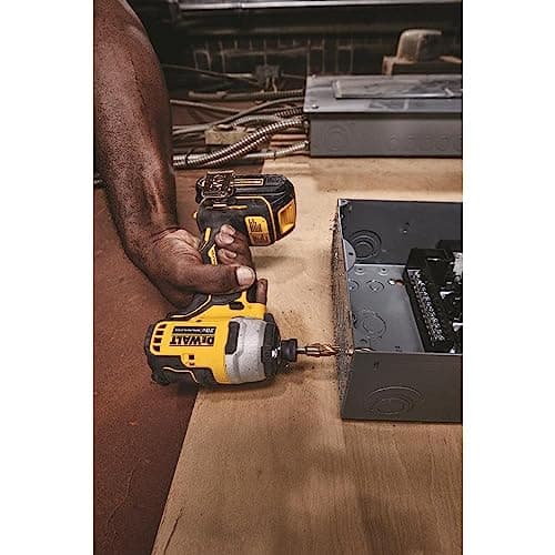 DEWALT ATOMIC 20V MAX* Impact Driver, Cordless, Compact Kit, 2 Batteries, 1/4-Inch (DCF809C2)