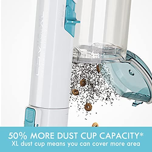 Kenmore DS4065 Cordless Stick Vacuum 1L Capacity Lightweight Cleaner 2-Speed Power Suction LED Headlight 2-in-1 Handheld for Hardwood Floor, Carpet & Dog Hair, Blue, DS4065