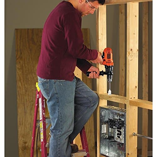BLACK+DECKER 7.0 Amp 1/2 in. Electric Drill/Driver Kit (DR560) , Orange