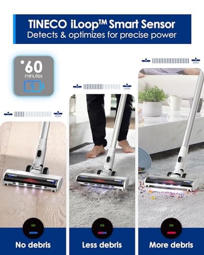 Tineco Floor ONE S3 Cordless Hardwood Floors Cleaner & Pure ONE Station Cordless Stick Vacuum Cleaner with 3L Dust Clean Station