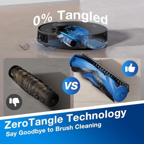 ECOVACS DEEBOT N20 Robot Vacuum Cleaner and Mop,8000Pa Strong Suction, ZeroTangle Brush, 300 Minutes Runtime,TrueMapping Intelligent Path Planning