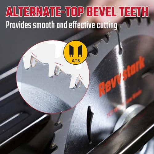 5-1/2" (10mm Arbor) Circular Saw Blades 24T&48T, Carbide Tipped Teeth, Heavy Duty TCT Saw Blades for Cutting Various Wood, Plastic and Composite Materials