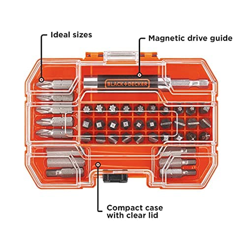 BLACK+DECKER 42-Piece Bit Set for Screwdriver (BDA42SD)