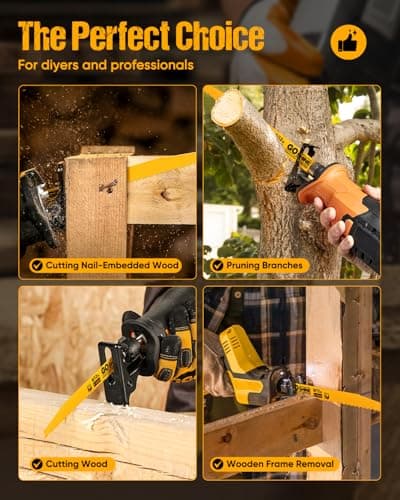 25 Pack 9 in 6/12TPI Reciprocating Saw Blades,Stud and Nail sawzall Blades, 9" High-Strength Bi-Metal sawzall Blades for Wood and Nail-Embedded Wood, Small Branches, Pallets,PVC Pipe