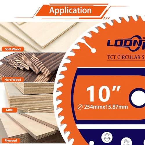 LOONPON 4.5inch HSS Saw Blade 3Pcs,72T Cutting Disc with 7/8 Inch Arbor for Wood Plastic PVC Soft-Metals Cutting