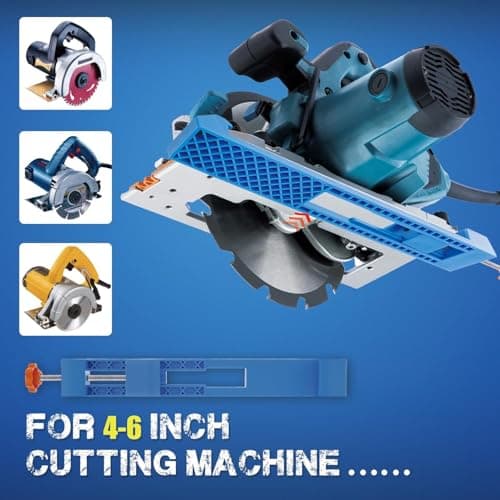 Adjustable Cutting Machine Base Guide,Circular Saw Guide Rail,Electric Circular Saw Milling Positioning Clamp,Precision Wood Cutting Guide for Precision Cut and Milling Tasks