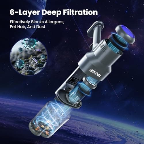 650W Cordless Vacuum Cleaner, 45KPA Suction Power, 70-Minute Runtime, Handheld & Foldable Design, Ideal for Pet Hair, Carpets, Hardwood & Bare Floors – Premium Home Cleaning Solution