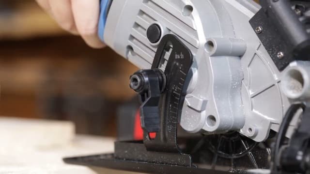 Mini Circular Saw, 4-1/2"" 3400RPM Cordless Circular Saw with Laser Guide, Rip Guide, Compact Hand Saw with 2Pcs blades（24T+60T), Max Cutting Depth 1-11/16""(90°), 1-1/8""(45°), Blue