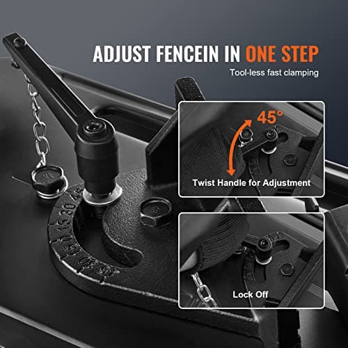 VEVOR Abrasive Chop Saw, 14in / 35cm Blade, 2300W 3600RPM Steel Cutting Machine, 0-45Degrees Adjustable Angle Miter Saw for Cutting Metal, Rebar, Iron, Aluminum - Black