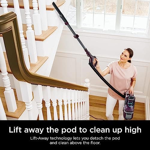 Shark LA702 Rotator Pet Lift-Away ADV Upright Vacuum with DuoClean PowerFins HairPro & Odor Neutralizer Technology, Wine Purple