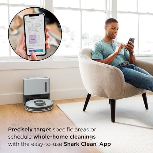 Shark AI Ultra Voice Control Robot Vacuum with Matrix Clean Navigation, Home Mapping, 60-Day Capacity, XL Self-Empty Base for Homes with Pets, Carpet & Hard Floors