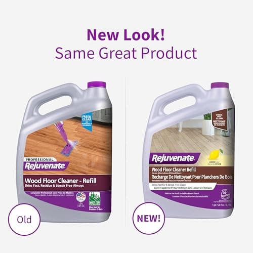 Rejuvenate High-Performance Professional Hardwood Floor Cleaner Streak-Free Formula Eliminates The Toughest Dirt and Grime with Little Effort 128oz