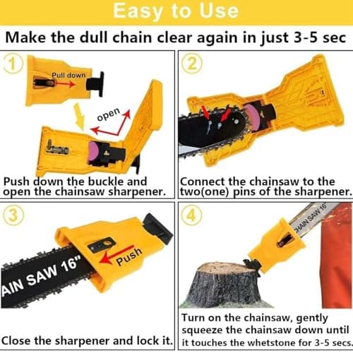 Chainsaw Sharpener, Portable Chainsaw Sharpener Kit for 12''-22'' Saws, Universal Chainsaw Sharpener,Chain Saw Sharpener Tool.