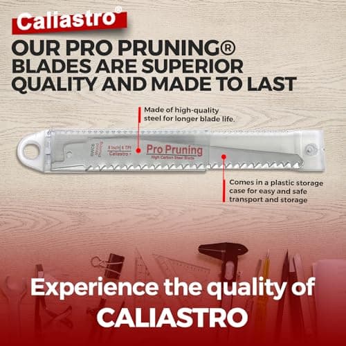 6-Inch Wood Cutting & Pruning Saw Blades for Reciprocating/Sawzall Saws - 8 Pack