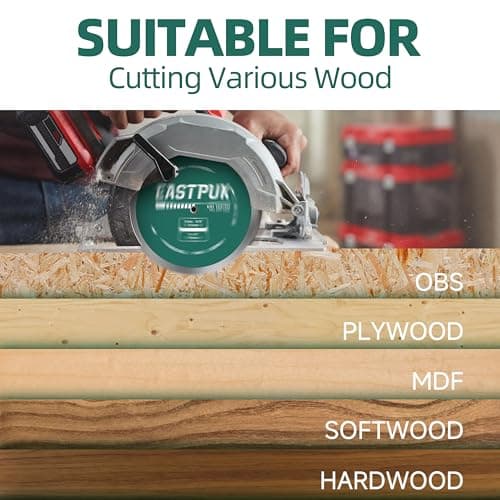 3Pcs 4-1/2 Inch 120 Tooth Circular Saw Blade with 3/8 Inch (9.5mm) Arbor, Fast Cutting for Plywood, OSB, Paneling and Vinyl Siding Wood