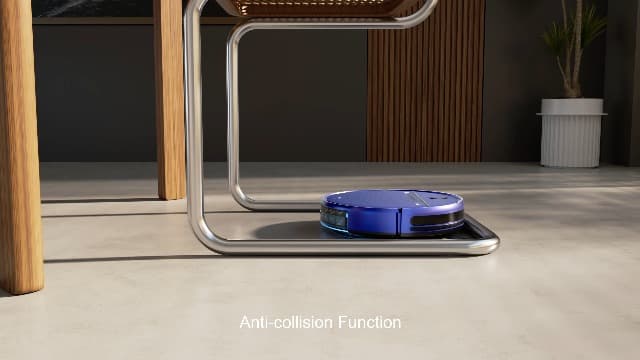 Robot Vacuum and Mop Combo, 2-in-1 Mopping Robot Vacuum Cleaner with 2300Pa Suction, 2.87'' Slim Design, Wi-Fi/App/Voice Control, 3D Obstacle Avoidance&Self-Charging for Hard Floors, Carpets, Pet Hair