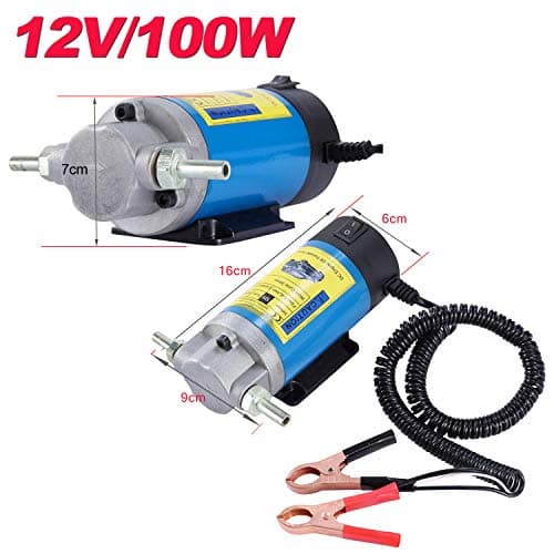 AIGMISON 12V 100W Engine Oil Pump, Electric Oil Change Extractor Pump, Diesel Extractor Pump Equipped With 3 Pipes-Low Noise